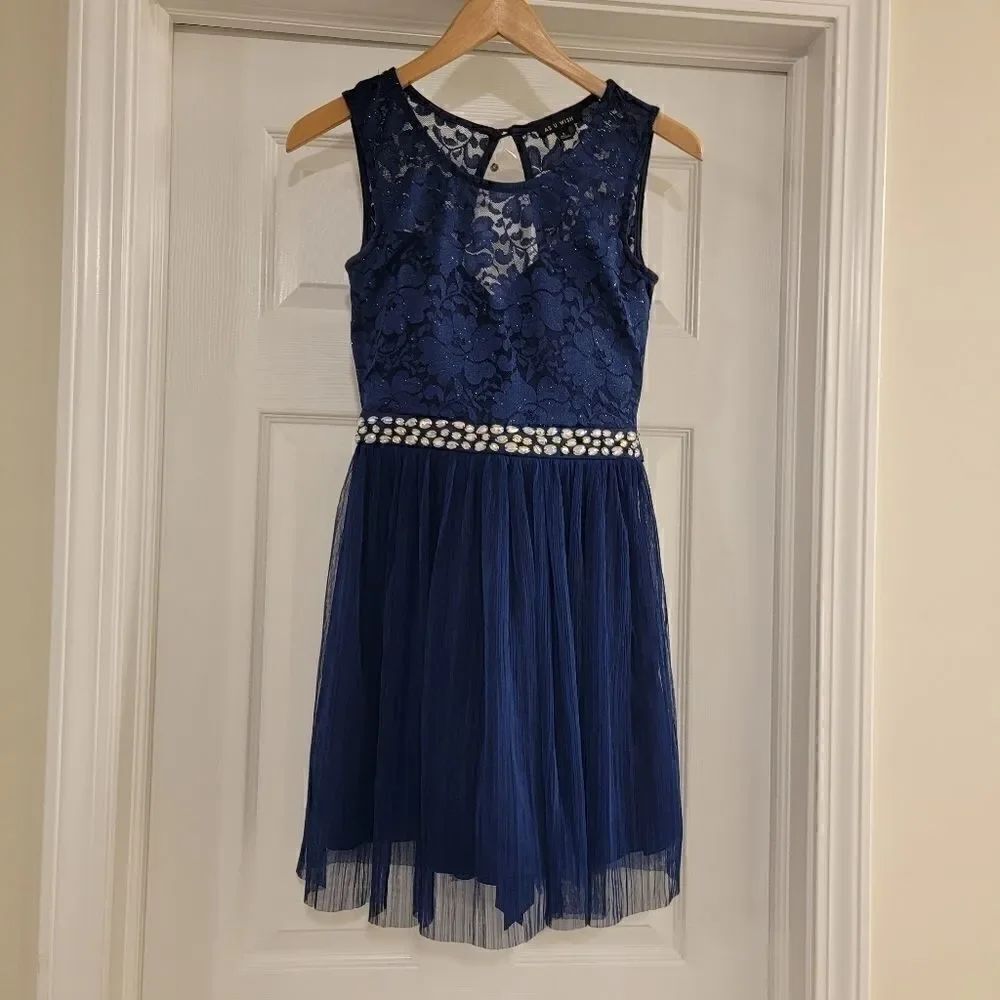 Nordstrom As U Wish Boho Lace Midi Dress sz 3 NWOT